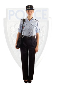 femme agent de police